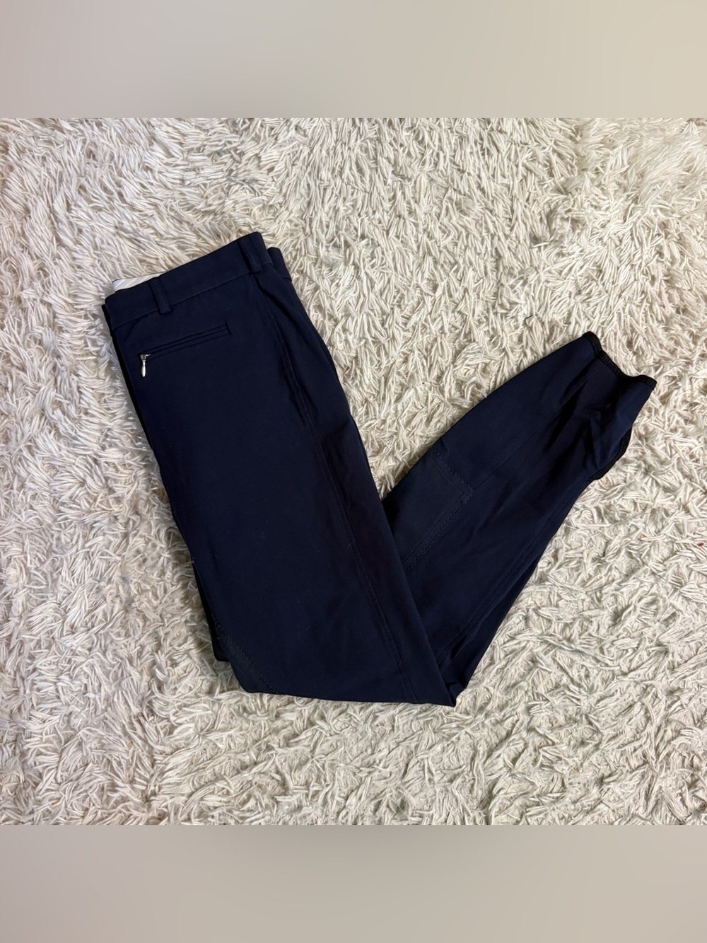 Women’s Size 32R Navy Pikeur Full Seat Horseback Riding Breeches. Good Condition